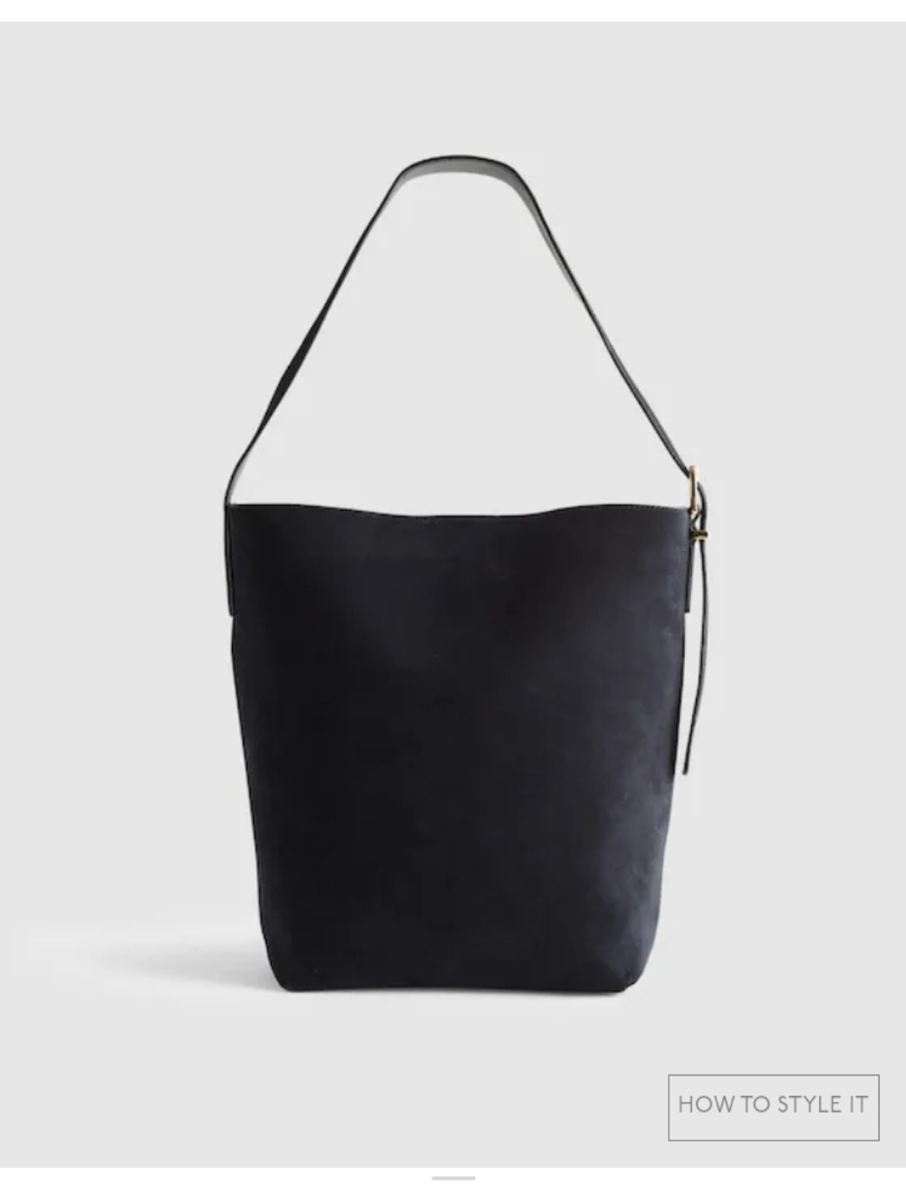 Madewell Suede Essentials Bucket Tote - Picture 5 of 6